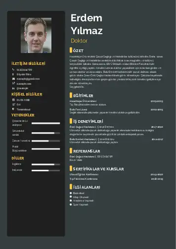 Doktor Cv Örnekleri cv indir